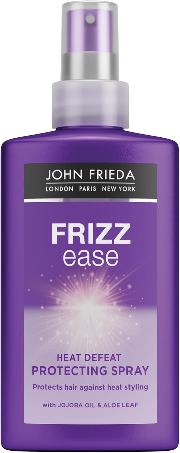John Frieda Frizz Ease Heat Defeat Protecting Spray 150Ml, Moisturising Hair Spray For Heat Protection And Frizz Prevention