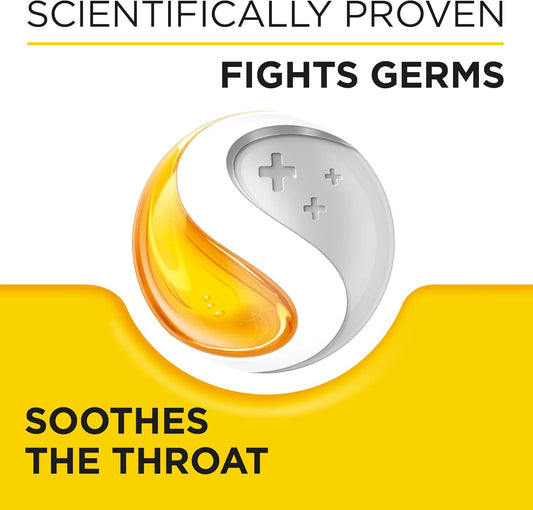 Strepsils Sore Throat Relief, Honey And Lemon, 24 Lozenges, Soothes, Effective Antiseptics, Removes Germs, Fights Infections, Fast Acting, 2 Hours Relief, Medication