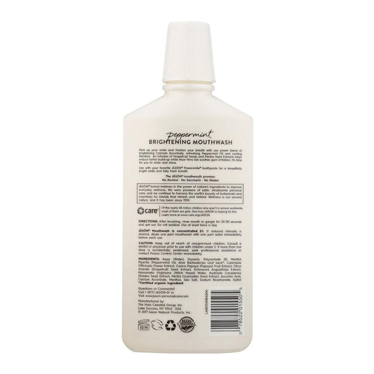 Jason Powersmile Mouthwash, Peppermint, 16 Fl Oz