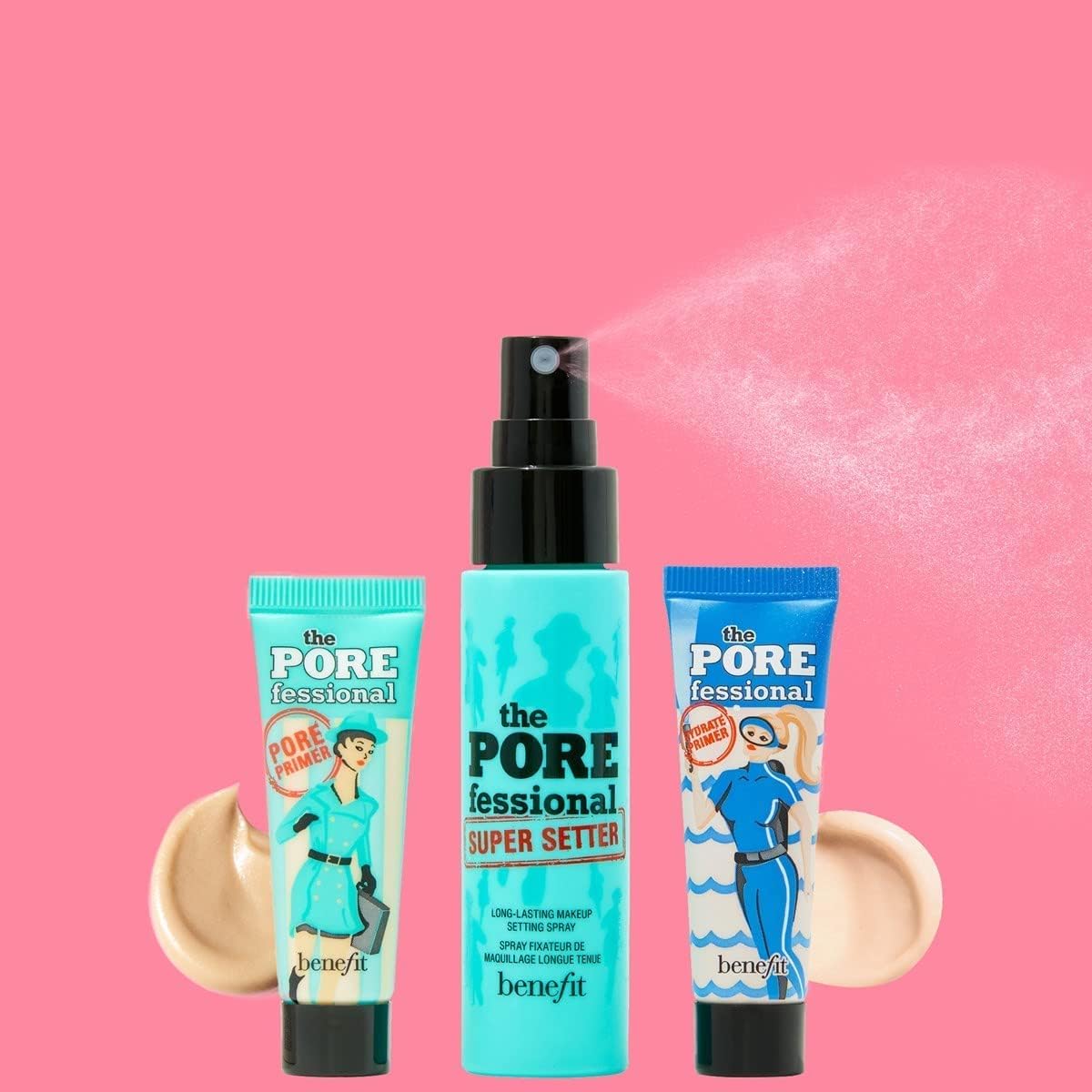 Benefit Join The Porefessionals - Mini Pore Primer, Hydrating Primer & Makeup Setting Spray (Worth £37.50)
