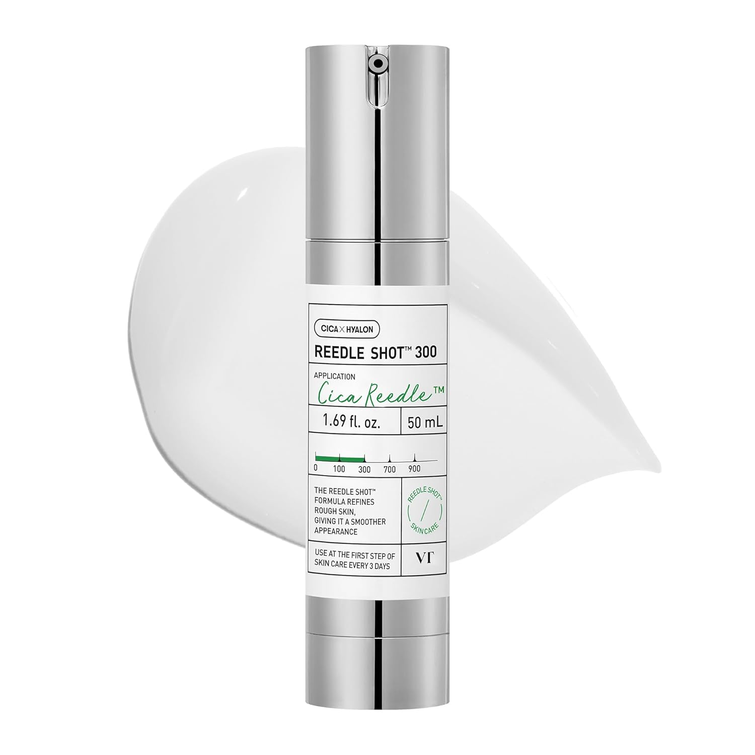Vt Cosmetics Cica Reedle Shot 300, Advanced Night Exosome, Microneedling Serum, Centella Asiatica, Hyaluronic Acid, Propolis, Soft Skin, Regeneration, Glass Skin, Korean Skin Booster 1.69Fl Oz (50Ml)