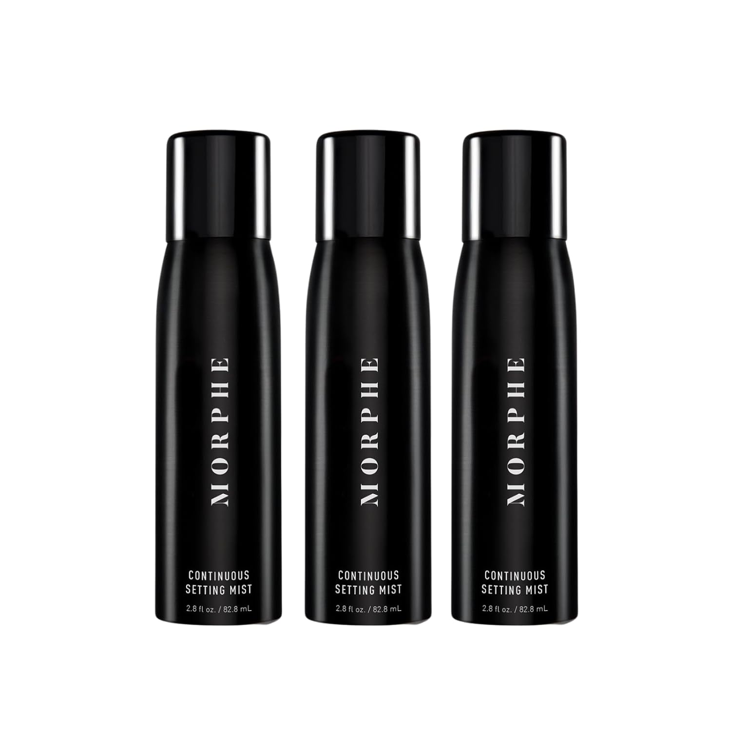 Morphe Continuous Setting Mist - Micro-Fine Makeup Setting Spray With A Natural Radiant Finish - Helps Makeup Resist Caking Or Fading & Increases Wear Of Foundation (3 Count, 2.8 Fl Oz)