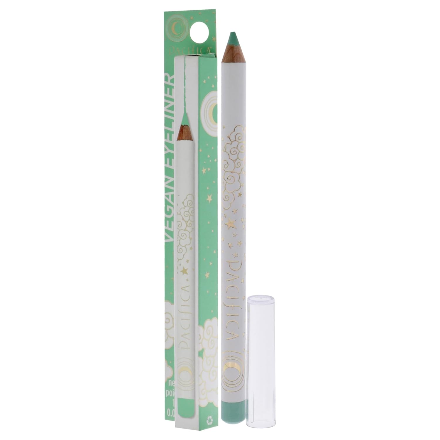 Pacifica Beauty, Longwear Pastel Green Eyeliner Pencil, Mint, Pigmented Vibrant Color, Vitamin E + Coconut Oil, No-Skip Formula, Graphic Liner, Vegan & Cruelty Free : Beauty & Personal Care