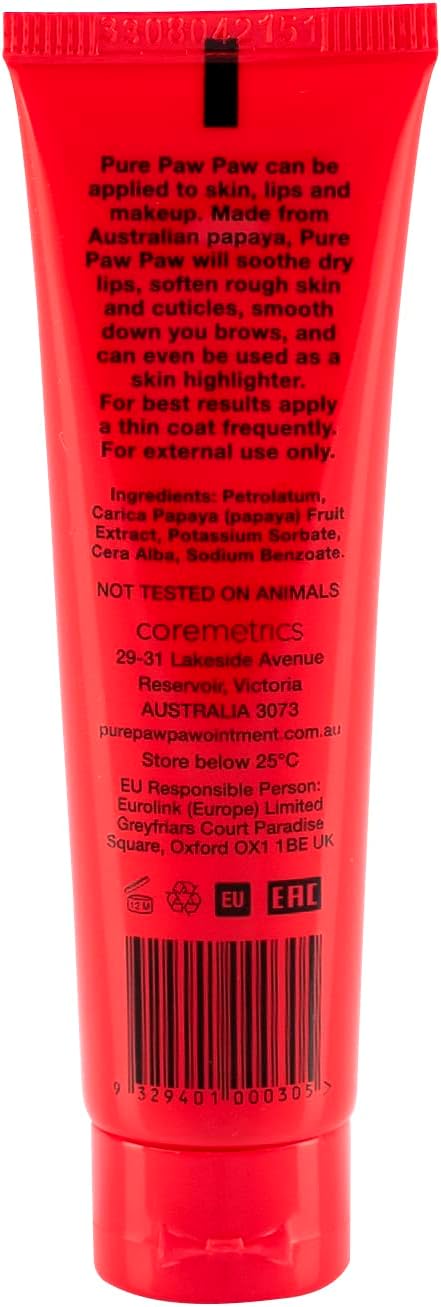 Pure Paw Paw Original All Purpose Australian Ointment To Smooth And Soothe, Suitable For Lips, All Skin Types And Makeup 25G