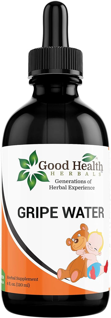 Gripe Water Eases Infant Colic, Hiccup, Gas Relief, Stomach Discomfort. Free from Dyes, Parabens, Preservatives. (4oz.)