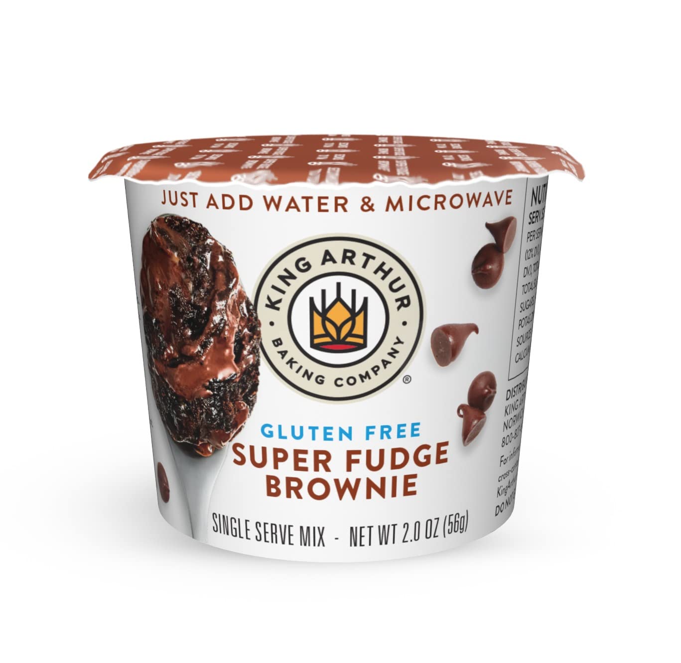 King Arthur, Gluten-Free Single Serve Super Fudge Brownie Mix, Gluten-Free, Non-Gmo Project Verified, Certified Kosher (Pack Of 12)