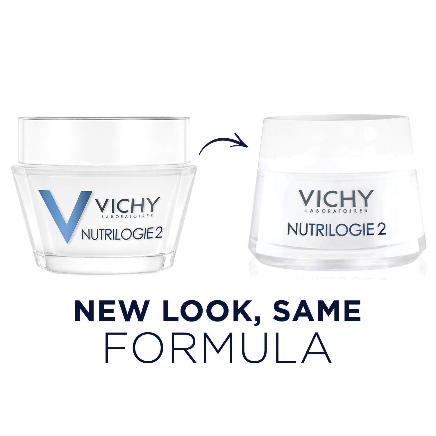 Vichy Nutrilogie 2 Intense Moisturizer for Very Dry Skin, 24-Hour Hydration Daily Face Cream to Strengthen and Soothe Skin, Non-Greasy Finish, 1.69 Fl Oz (Pack of 1) : Beauty & Personal Care