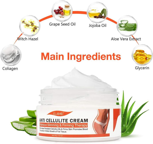 Elaimei Hot Gel Cream, Fat Burning Sweat Cream, Weight Loss Workout Enhancer Gel For Belly, Slimming Cream For Tummy, Anti Cellulite Cream For Body For Women And Men, Deep Tissue Massage & Muscle