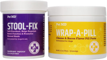 Pet Md Stool Fix & Wrap A Pill Cheese + Bacon Flavor