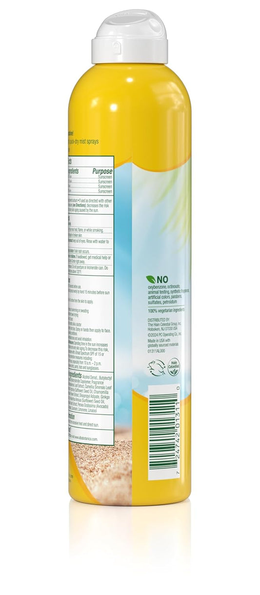 Alba Botanica Hawaiian Coconut Sunscreen, Spray Broad Spectrum Spf 50 Sunscreen, Water Resistant And Biodegradable 8 Fl Oz Bottle