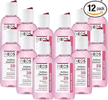 Ineos - Sanitiser Gel (500Ml) - Hand Sanitiser - Hospital Grade, Effective Against 99.9% Of Viruses And Bacteria, Packaging May Vary
