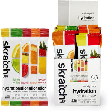 Skratch Labs Hydration Packets Hydration Drink Mix, Variety Pack (20 S