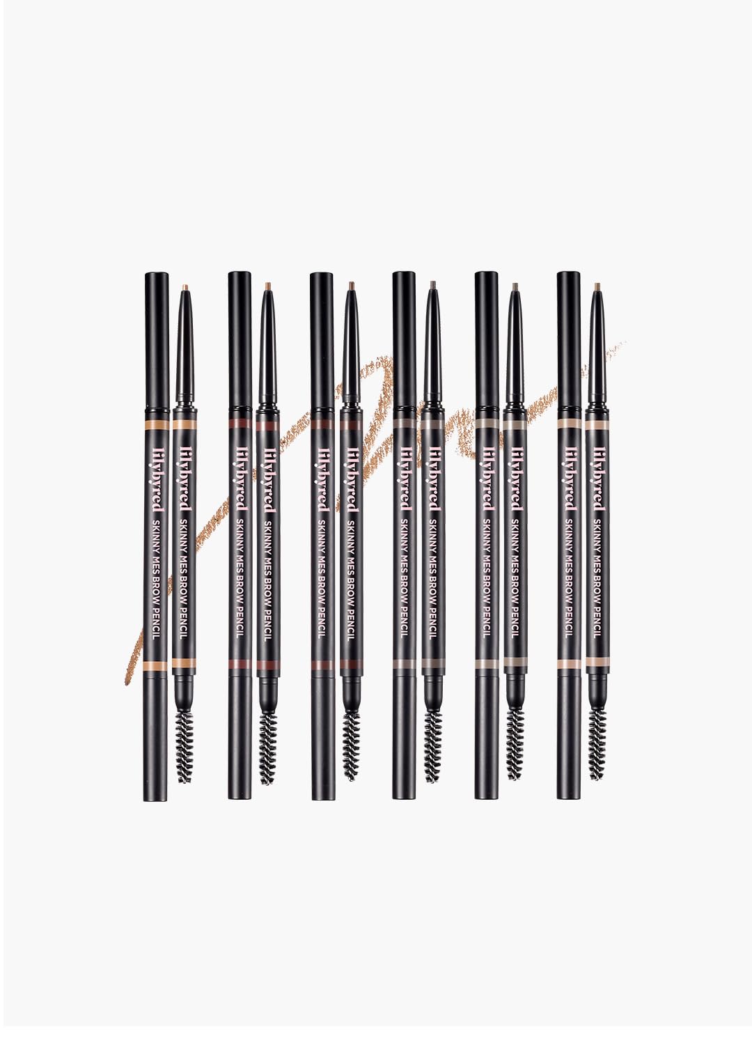 Lilybyred Skinny Mes Brow Pencil – Ultra-Slim 1.5Mm Precision Tip, Long-Lasting, Natural Brows (02_Medium Brown, 1Pc)