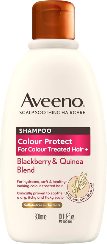 Aveeno Colour Protect Blackberry And Quinoa Scalp Soothing Shampoo For Colour Treated Hair 300Ml (Pack Of 2)