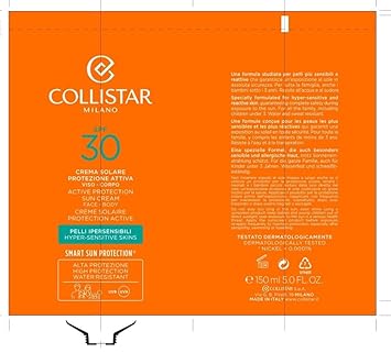 Self Tan By Collistar Active Protection Tanning Cream For Sensitive Skin Spf30 150Ml : Beauty & Personal Care