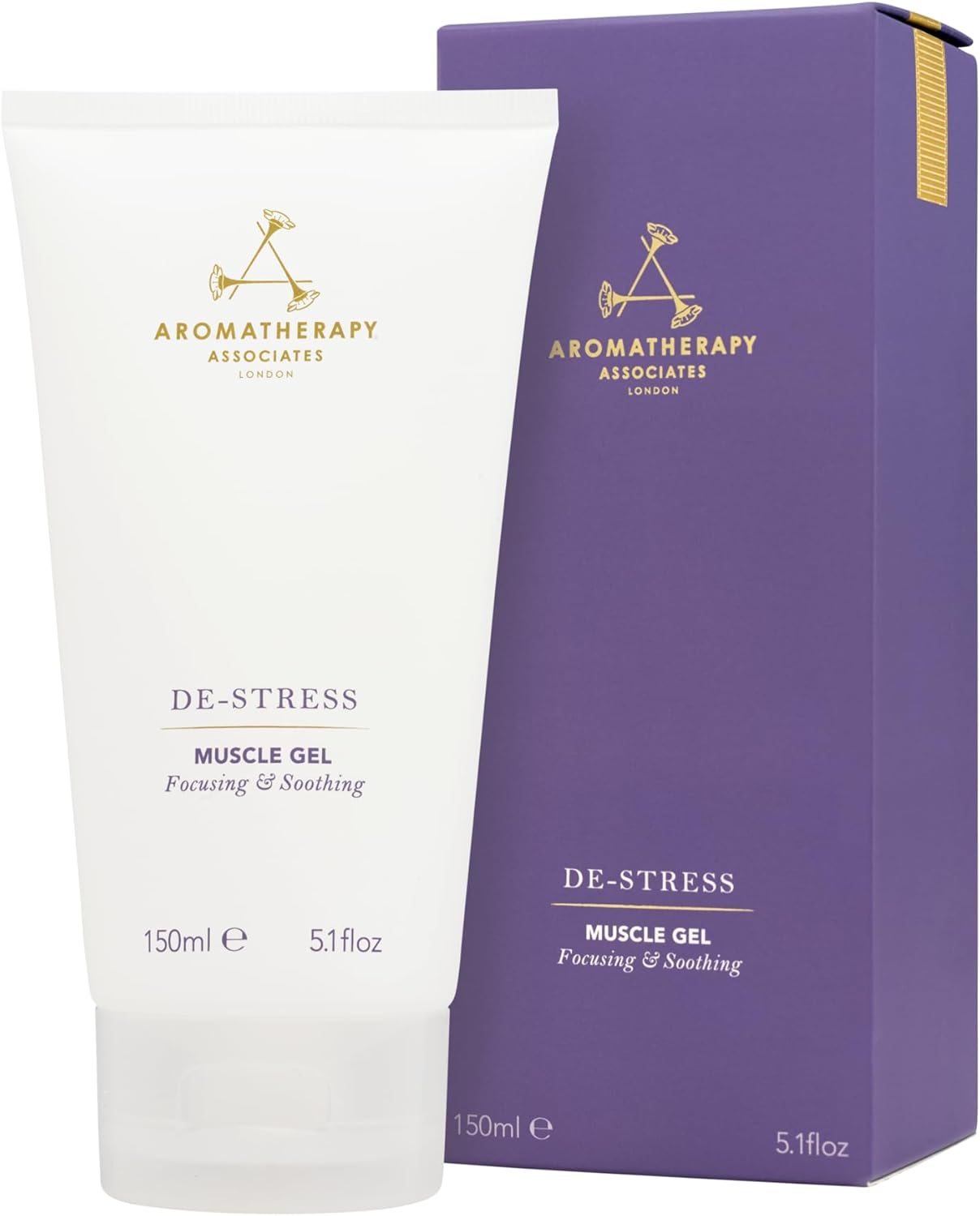 Aromatherapy Associates De-Stress Muscle Gel, Massage Gel For Pain And Stress Relief, Blended With Ginger, Black Pepper And Rosemary Essential Oils (5.07 Oz) - Muscle Relaxer
