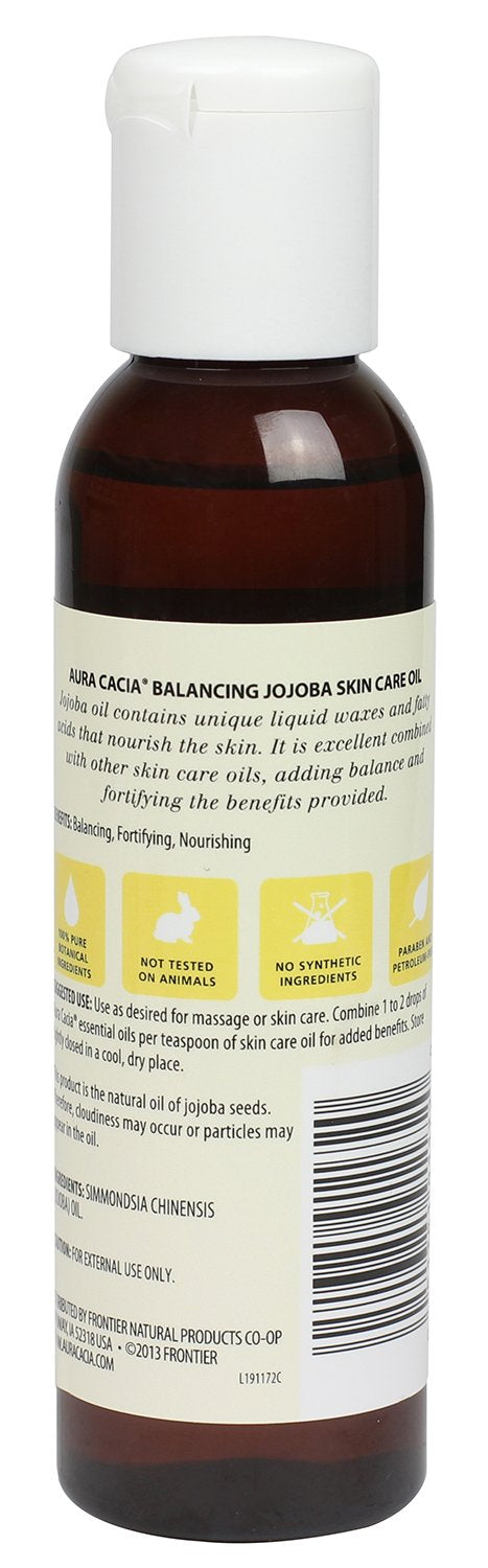 Aura Cacia Natural Skin Care Oil, Balancing Jojoba, 4 Fluid Ounce