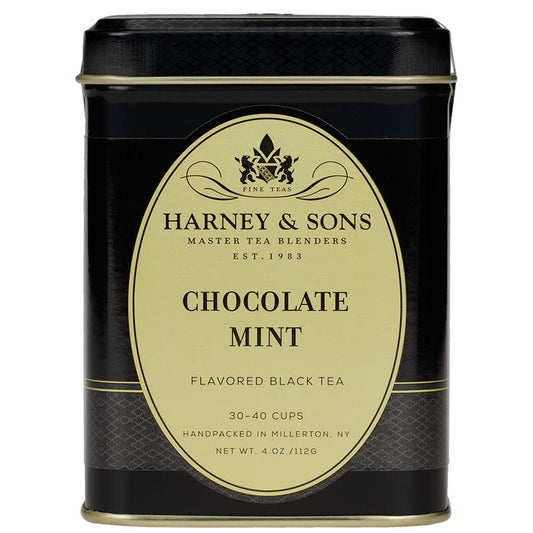 Harney & Sons Loose Leaf Black Tea, Chocolate Mint, 4 Ounce