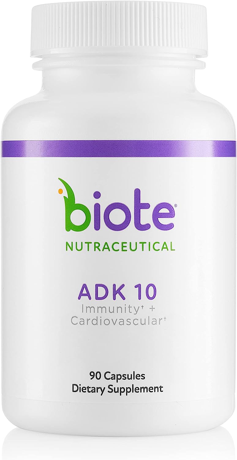 Biote Nutraceuticals - ADK 10 - Immunity + Cardiovascular (90 Capsules)