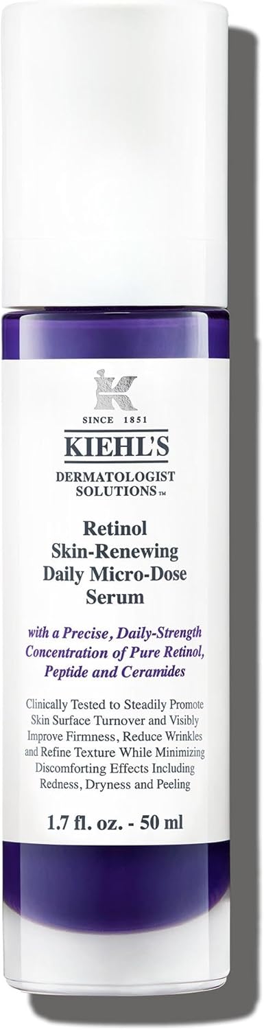 Kiehl'S Retinol Skin-Renewing Daily Micro-Dose Face Serum, Reduces The Appearance Of Wrinkles, Firms Skin, Smooths Skin Texture