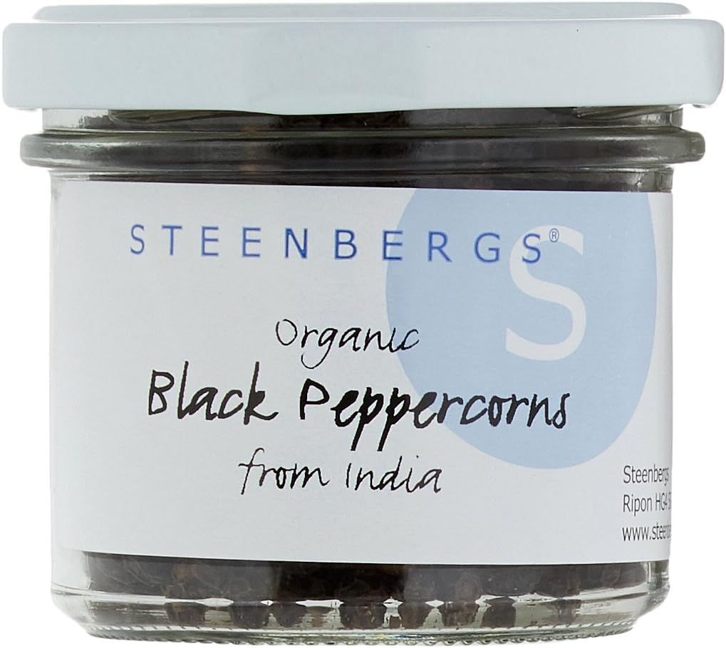 Organic Black Peppercorns Standard Jar - 55G