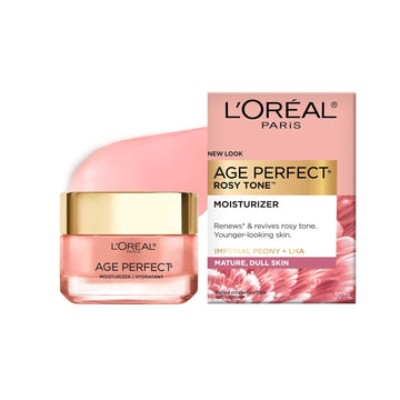 L'Oreal Paris Age Perfect Rosy Tone Anti-Aging Face Moisturizer, Renew & Revive Healthy Tone, 1.7 Oz