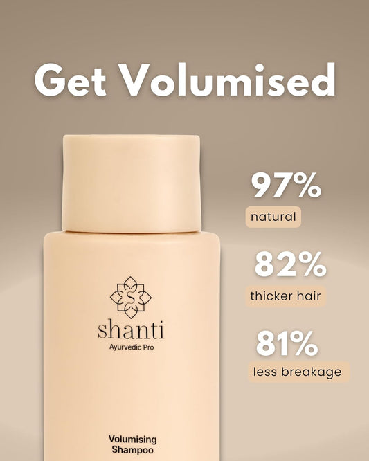 Shanti Ayurveda Pro Volumising Shampoo | Volume And Shine For Thin Or Fine Hair | 280 Ml