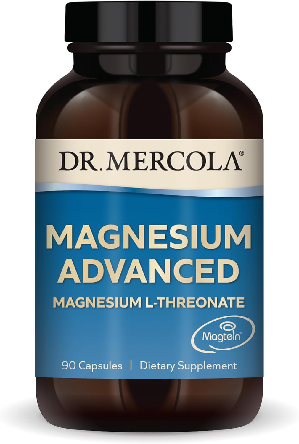 Dr. Mercola Magnesium Advanced, 30 Servings (90 Capsules), Dietary Supplement, Magnesium L-Threonate, Non-Gmo