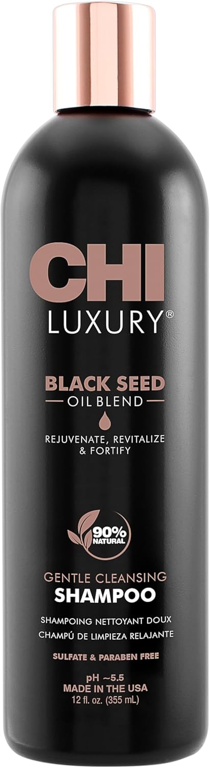 Chi Luxury Black Seed Oil, Gentle Cleansing Shampoo, 355 Ml White