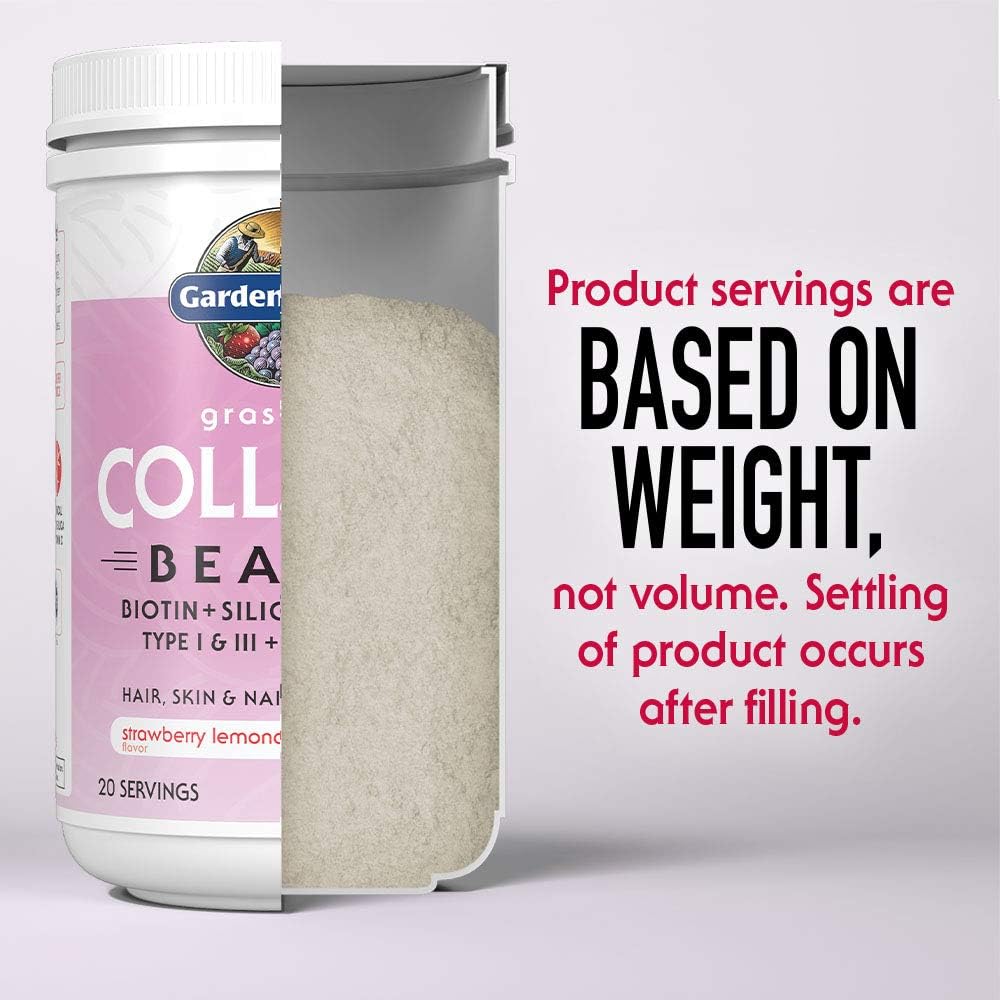 Garden Of Life Strawberry Lemonade Grass Fed Collagen, 9.52 Ounce : Health & Household