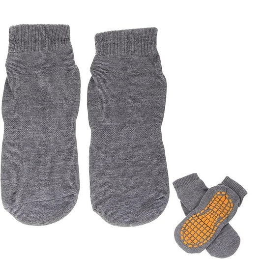 VALUEVIBES Non-Slip Grip Socks – 2 Pairs Anti-Skid Yoga & Pilates Socks for Men & Women
