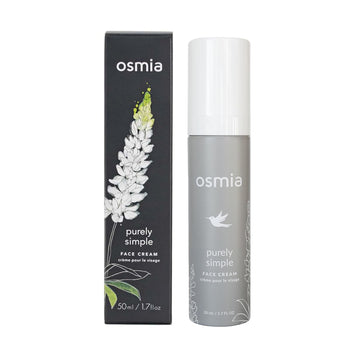 Osmia Skincare - Natural Purely Simple Face Cream For Sensitive + Reactive Skin | Apricot Kernel, Kukui, Rose, Chamomile Oils + Aloe | Clean Beauty For Healthy Skin (1.7 Oz | 50 Ml) New Packaging