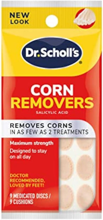 Dr. Scholl's CORN REMOVERS, 9 Ct // Removes Corns in as Few as 2 Treatments, Maximum Strength, Stays on All Day