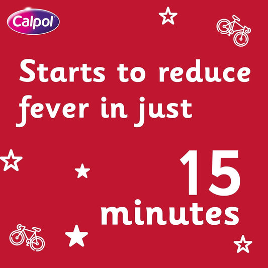Calpol Sixplus Sugar Free Strawberry Paracetamol Sachets, Pack Of 12