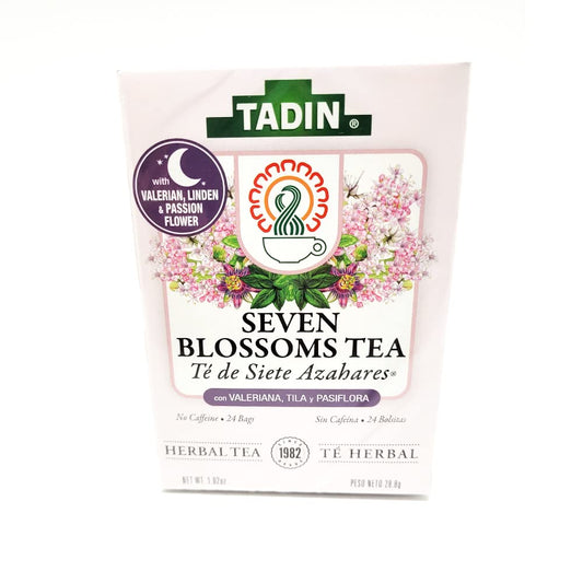 Tadin Seven Blossoms Herbal Tea Blend. Improves Digestion. High In Antioxidants. 24 Bags. 1.01 Oz. Pack Of 6