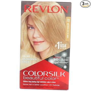 Revlon Colorsilk Permanent Hair Color, .23g - Medium Ash Blonde (70/7A)