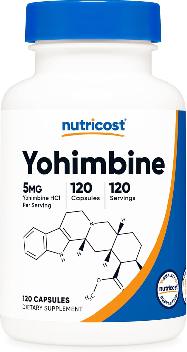 Nutricost Yohimbine HCl 5mg, 120 Capsules Extra Strength