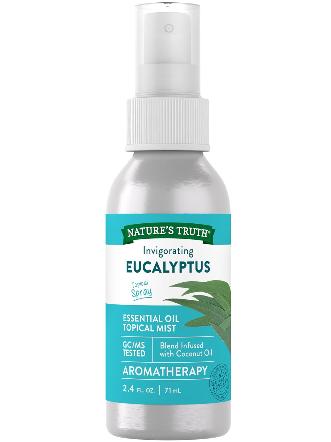 Nature'S Truth Eucalyptus Mist Spray 2.4 Fl Oz | 100% Pure Essential Oil For Aromatherapy | Gc/Ms Tested