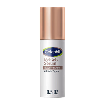 Cetaphil Healthy Renew Hydrating Eye Gel Serum 0.5 Oz, 24Hr Under Eye Cream For Anti Aging, Reduces The Appearance Of Dark Circles And Wrinkles, Retinol Alternative Peptide Serum, For Sensitive Skin