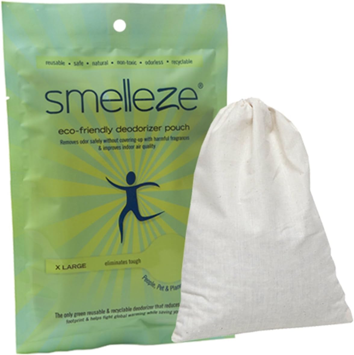 SMELLEZE Reusable Hospital Smell Removal Deodorizer Pouch: Stops Medical Odor Without Chemicals in 300 Sq. Ft