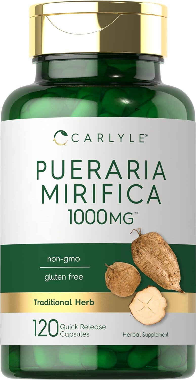 Pueraria Mirifica Capsules | 1000mg | 120 Capsules | Non-GMO & Gluten