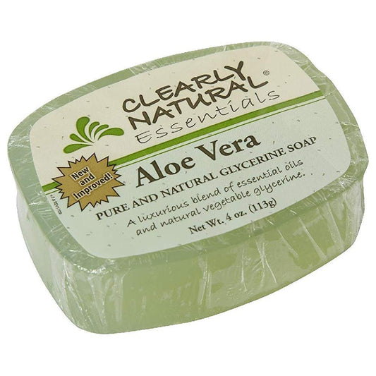 Clearly Natural Glycerine Bar Soap Aloe Vera, 4 Oz, 4Pack : Bath Soaps : Beauty & Personal Care