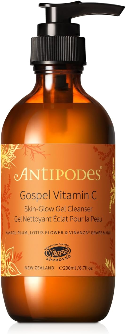 Antipodes® Gospel Vitamin C Face Cleanser – Brightening Skincare Ingredients - Skincare For Glowing Skin –Vegan – 200 Ml
