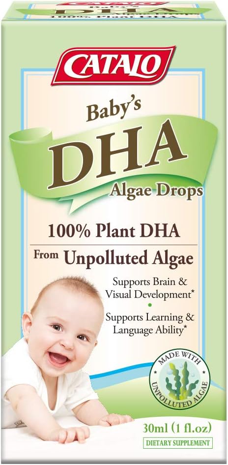 CATALO - Baby's Algae DHA Drops, Brain and Vision Development, Cogniti