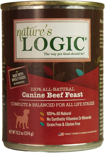 Natures Logic Nl80 Dog Canned Beef 13.2Oz, One Size