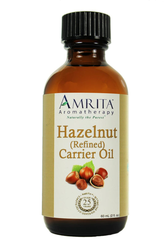 Amrita Aromatherapy: Hazelnut Oil - Refined Carrier Oil - A Base Oil For Aromatherapy, Massage, Essential Oils & More - Size: 1-Liter : Health & Household