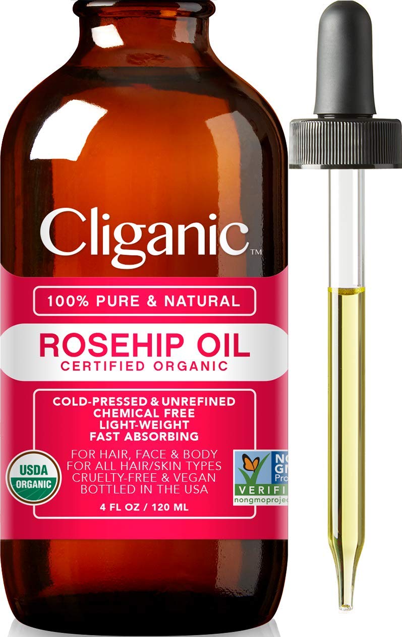 Cliganic Face Oil Trio: Jojoba, Rosehip & Vitamin E Oil : Beauty & Personal Care