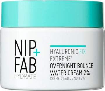 Hyaluronic Fix Extreme4 Overnight Bounce Water Cream 2% 50 Ml, Hydrating, Smooths Pores, Fine Lines And Wrinkles, Prevents Moisture Loss