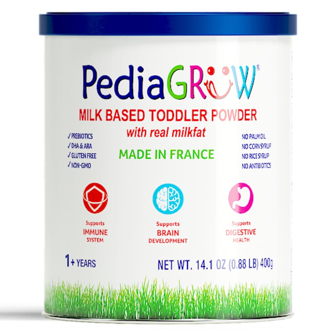Toddler Nutritional Milk Powder, Made In France With Grass-Fed Milk, Dha & Iron, Natural Prebiotics For Growth & Immune Support, Non-Gmo, Gluten-Free, Toddler Nutritional Drink, Ages 1+ Years