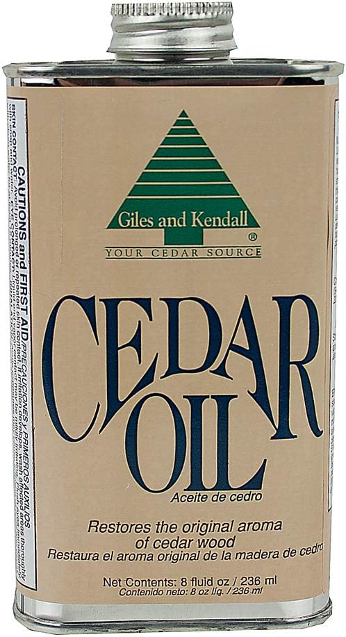 Cedar Oil - Giles and Kendall - Restores the Original Aroma of Cedar Wood, 8 oz